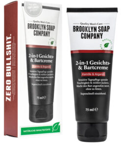 Brooklyn soap company 2-in-1 gesichts- & bartcreme kamille & arganöl 75ml online shopping billigt tilbud shoppetur