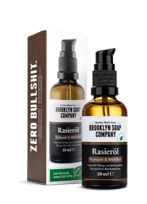 Brooklyn soap company rasieröl & menthol 50ml online shopping billigt tilbud shoppetur