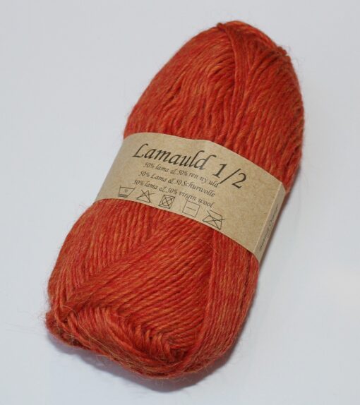 CaMaRose Lamauld 1/2 - Brændt orange farve 6010 - 50g online shopping billigt tilbud shoppetur