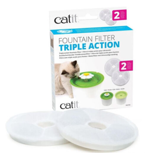 Catit fountain filter triple action 2 stk. online shopping billigt tilbud shoppetur