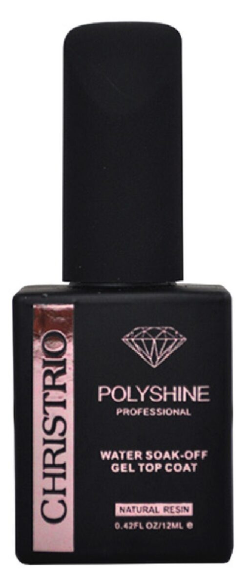 Christrio polyshine professional water soak-off gel top coat natural resin 12ml online shopping billigt tilbud shoppetur