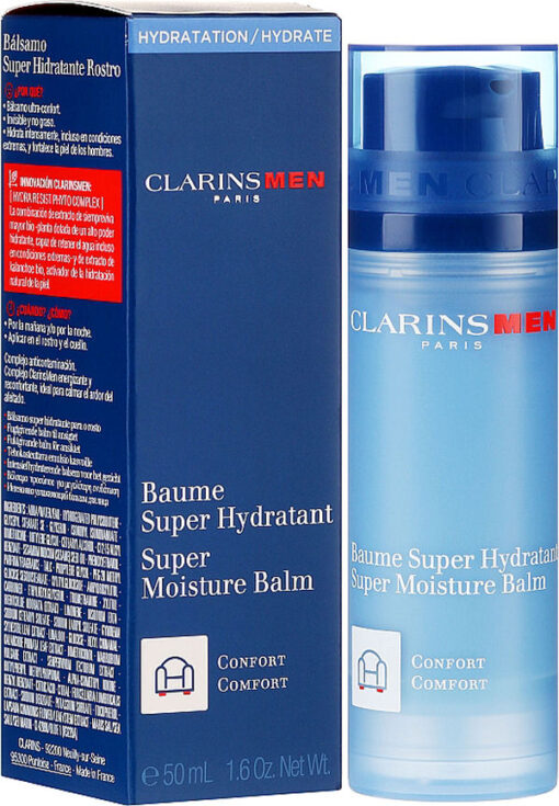 Clarins men paris hydration super moisture balm comfort 50ml online shopping billigt tilbud shoppetur