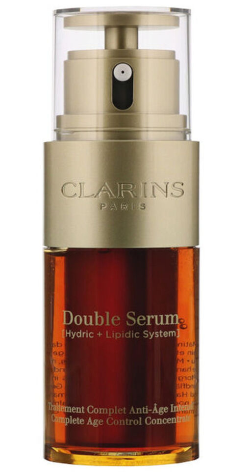 Clarins paris double serum complete age control concentrate 30ml (minus æske) online shopping billigt tilbud shoppetur