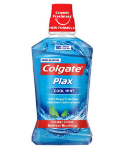 Colgate plax cool mint 24/7 plaque protection 250ml online shopping billigt tilbud shoppetur