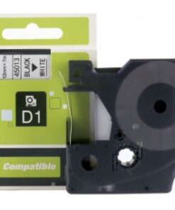 Compatible Dymo D1-tape 12mm x 7m sort på hvid online shopping billigt tilbud shoppetur