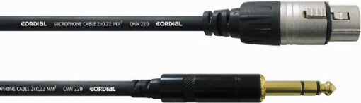 Cordial intro short balanced patch cable CFM 1