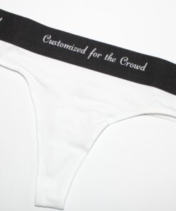 Customized for the crowd trusse thong i Hvid/Sort Str. Large online shopping billigt tilbud shoppetur