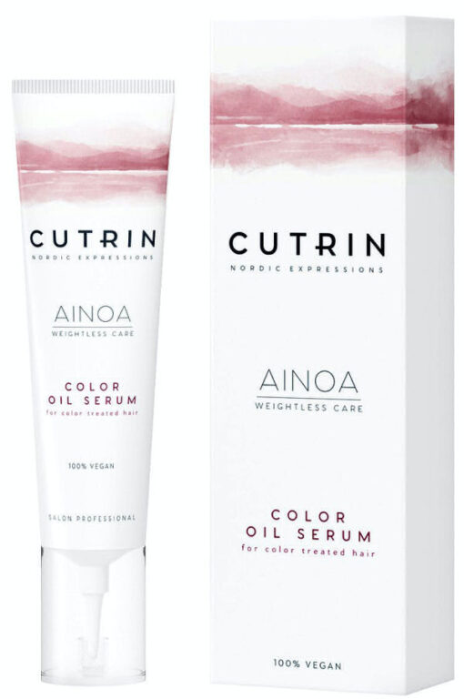 Cutrin ainoa weightless care color oil serum for color treated hair 40ml (æske upæn) online shopping billigt tilbud shoppetur