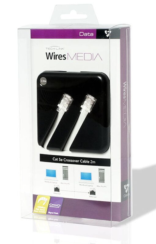 Data tech link wires media cat 5e crossover cable 2m online shopping billigt tilbud shoppetur