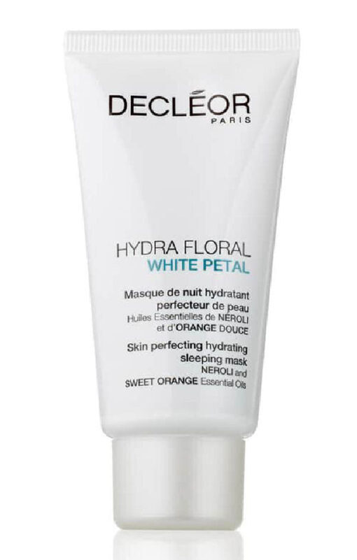 Decléor paris hydra floral white petal skin perfecting hydrating sleeping mask 50ml online shopping billigt tilbud shoppetur