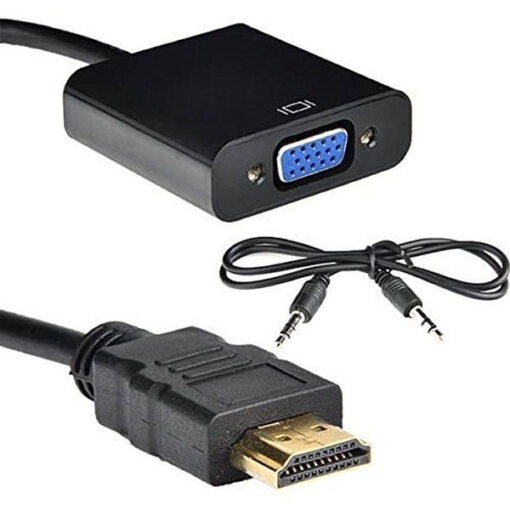 Deltaco HDMI to VGA adapter with sound online shopping billigt tilbud shoppetur