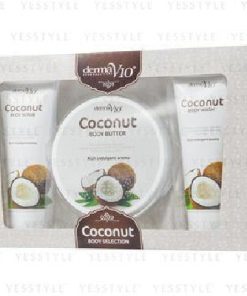 Derma V10 Coconut Body Sæt - Butter + Scrub + Wash online shopping billigt tilbud shoppetur