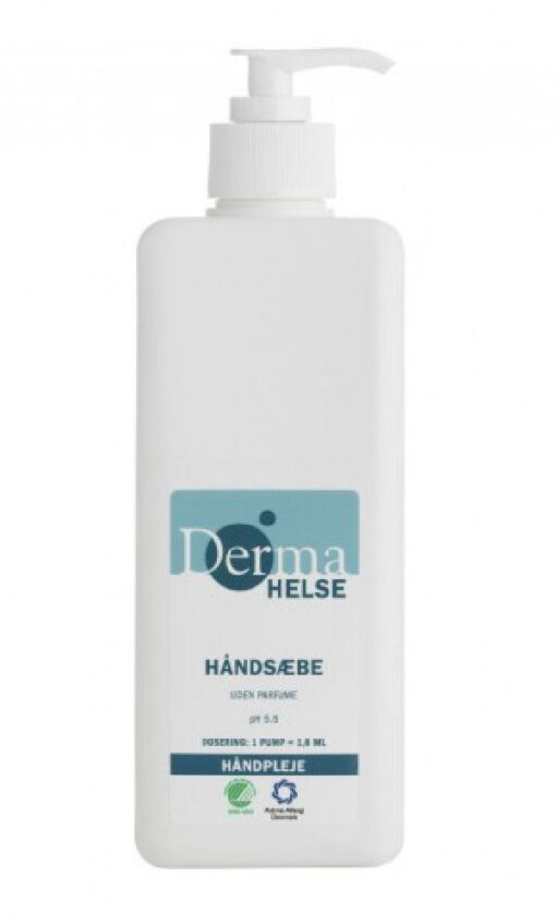 Derma helse håndsæbe uden parfume 560ml (dato) online shopping billigt tilbud shoppetur