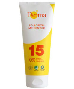 Derma sollotion mellem SPF 15 200ml online shopping billigt tilbud shoppetur