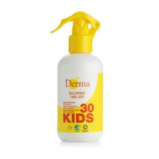 Derma solspray høj SPF 30 kids 250ml online shopping billigt tilbud shoppetur