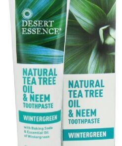 Desert essence tea tree oil & neem toothpaste wintergreen 176g online shopping billigt tilbud shoppetur