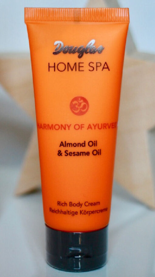 Douglas home spa harmony of ayurveda almond oil & sesame oil rich body cream 75ml online shopping billigt tilbud shoppetur