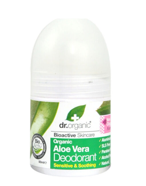 Dr. Organic bioactive skincare organic aloe vera deodorant 50ml online shopping billigt tilbud shoppetur