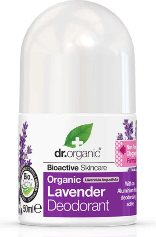 Dr. Organic bioactive skincare organic lavender deodorant 50ml online shopping billigt tilbud shoppetur