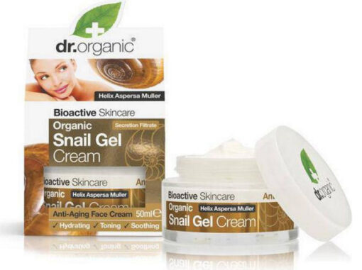 Dr. Organic bioactive skincare organic snail gel cream 50ml online shopping billigt tilbud shoppetur