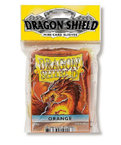 Dragon shield 50 mini card sleeves orange online shopping billigt tilbud shoppetur