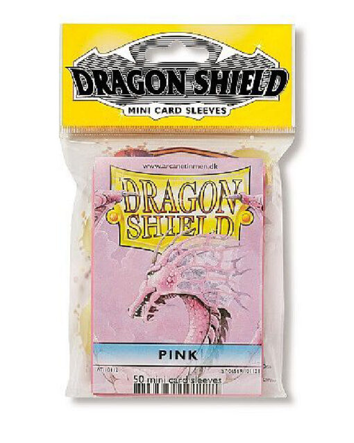 Dragon shield 50 mini card sleeves pink online shopping billigt tilbud shoppetur