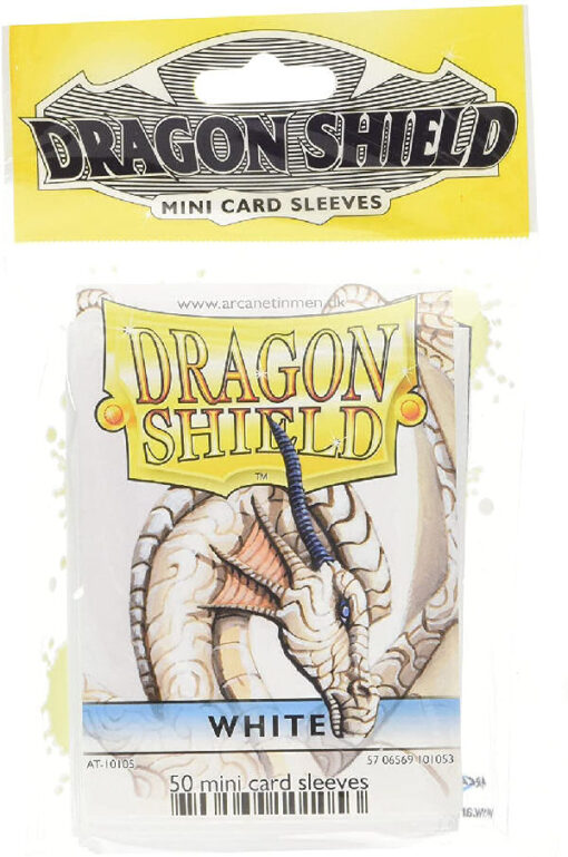 Dragon shield 50 mini card sleeves white online shopping billigt tilbud shoppetur