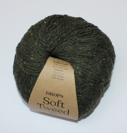 Drops Soft Tweed mix - Spinatgrøn farve 17 - 50g online shopping billigt tilbud shoppetur