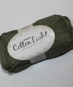 Drops garn Cotton Light - Kakigrøn farve 12 - 50g online shopping billigt tilbud shoppetur