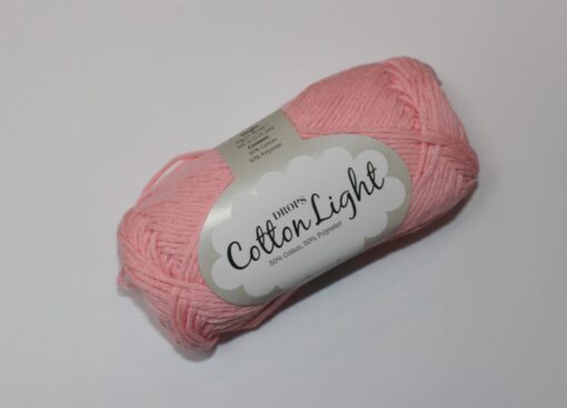 Drops garn Cotton Light - Lys rosa farve 05 - 50g online shopping billigt tilbud shoppetur