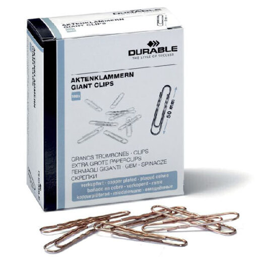 Durable paper clips 50mm kobber 100 stk. online shopping billigt tilbud shoppetur