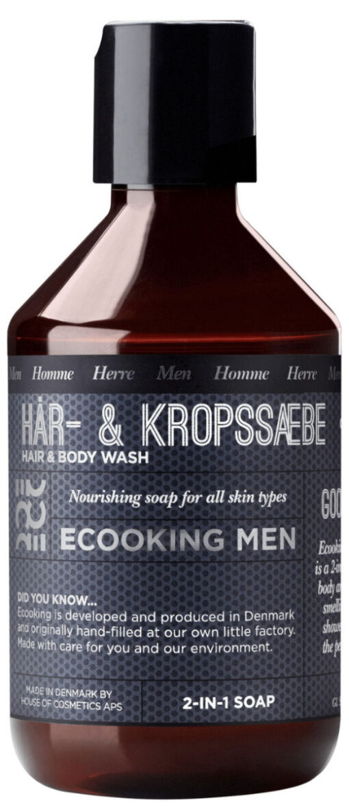 Ecooking men hår- & kropssæbe 250ml online shopping billigt tilbud shoppetur