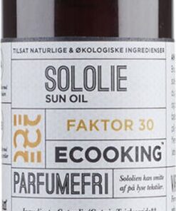 Ecooking sololie faktor 30 parfumefri 200ml online shopping billigt tilbud shoppetur