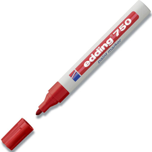 Edding paint marker 750 2-4mm rød 10 stk. online shopping billigt tilbud shoppetur