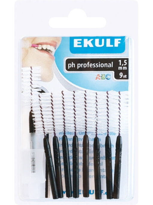 Ekulf interdental toothbrush ph professional ISO 8 1.5mm 9 stk. online shopping billigt tilbud shoppetur