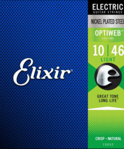 Elixir electric guitar strings nickel plated steel optiweb coating 10/46 light online shopping billigt tilbud shoppetur