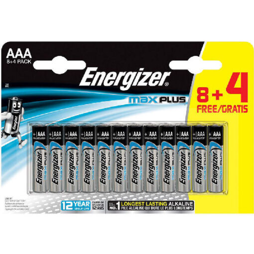 Energizer batteri max plus AAA 12pk. online shopping billigt tilbud shoppetur