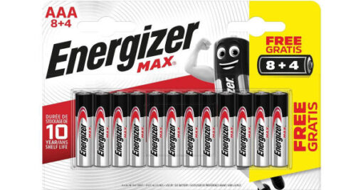 Energizer max batteri AAA LR03 alkaline 12 stk. online shopping billigt tilbud shoppetur