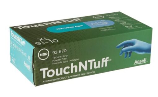 Engangshandsker Nitril Ansell TouchNTuff 92-670 blå 100 stk str XL online shopping billigt tilbud shoppetur