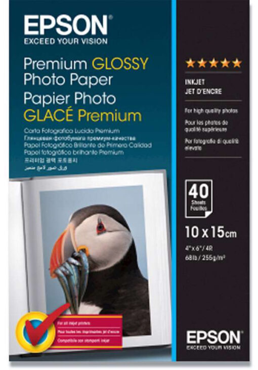 Epson premium glossy photo paper 10x15cm 40 stk. online shopping billigt tilbud shoppetur