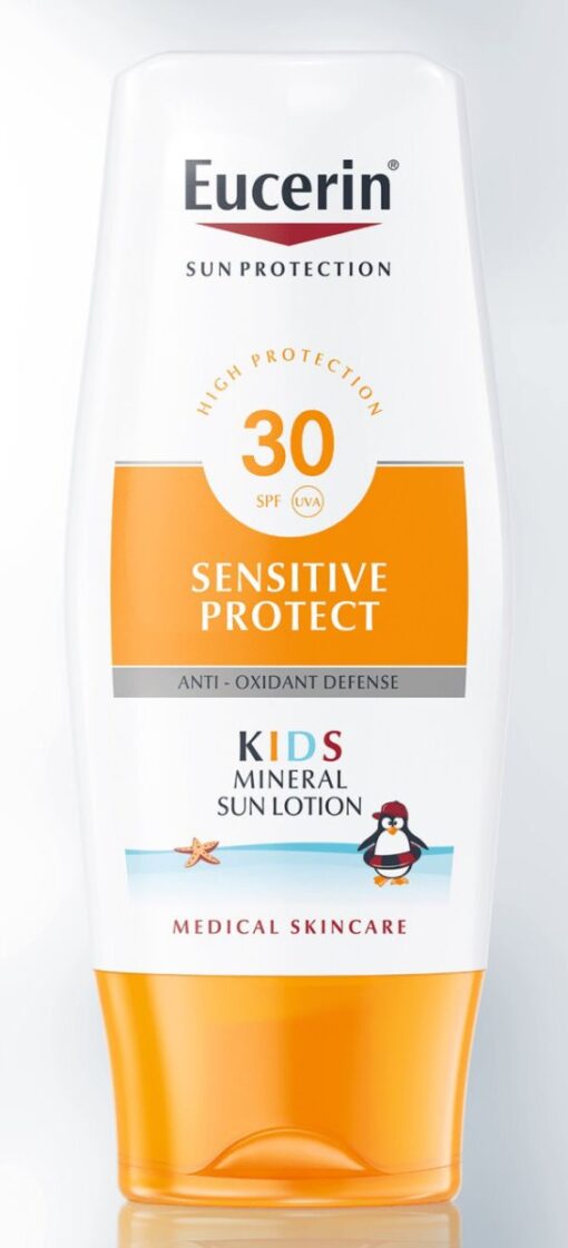 Eucerin sun protection kids mineral sun lotion SPF30 high protection 150ml online shopping billigt tilbud shoppetur