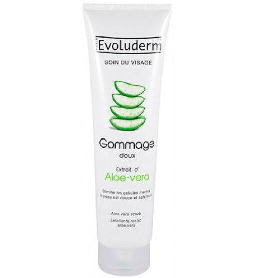 Evoluderm paris soin du visage gommage doux gentle scrub aloe vera extract 150ml online shopping billigt tilbud shoppetur