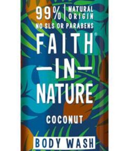 Faith in nature coconut body wash hydrating 400ml online shopping billigt tilbud shoppetur