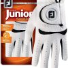Footjoy junior #1 glove in golf left medium/large white/black online shopping billigt tilbud shoppetur
