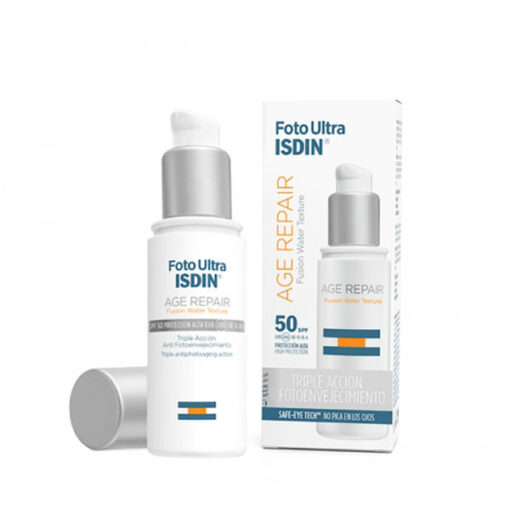 Foto ultra isdin age repair fusion water texture SPF50 50ml online shopping billigt tilbud shoppetur