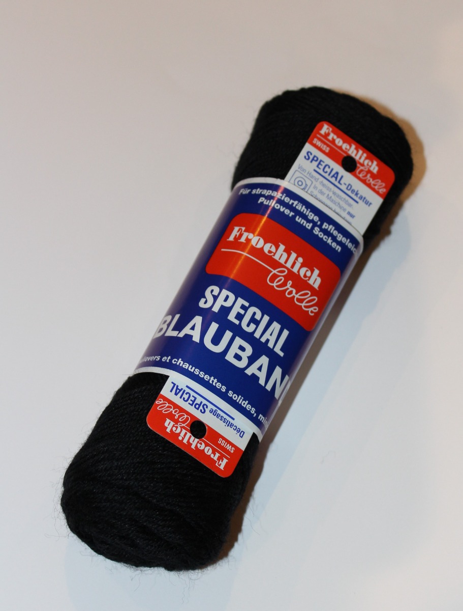 Froehlich Wolle - Special Blauband - Sort strømpegarn