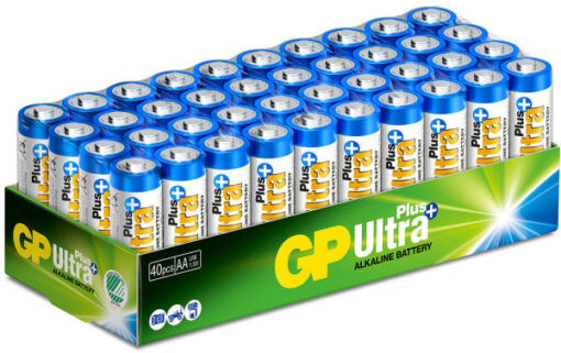 GP ultra plus alkaline battery AA LR6 1.5V 40 stk. online shopping billigt tilbud shoppetur