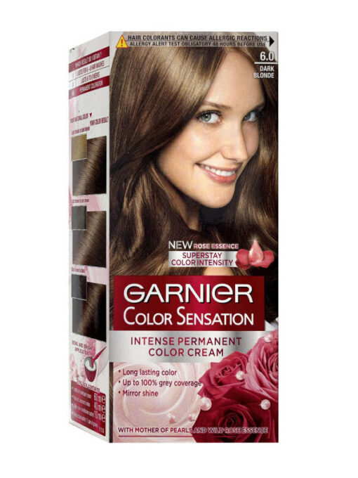 Garnier color sensation intense permanent color cream 6.0 precious dark blond online shopping billigt tilbud shoppetur