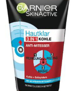 Garnier skinactive hautklar 3 in 1 kohle anti-mitesser 150ml online shopping billigt tilbud shoppetur