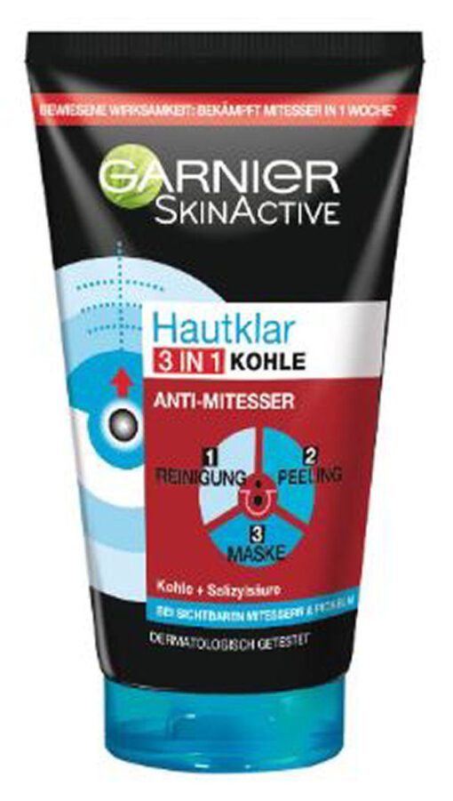 Garnier skinactive hautklar 3 in 1 kohle anti-mitesser 150ml online shopping billigt tilbud shoppetur